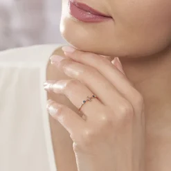 Bague Esia Argent Rose Oxyde De Zirconium