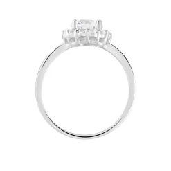 Bague Eternite Argent Blanc Oxyde De Zirconium