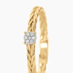 Bague Euthymius Or Jaune Diamant