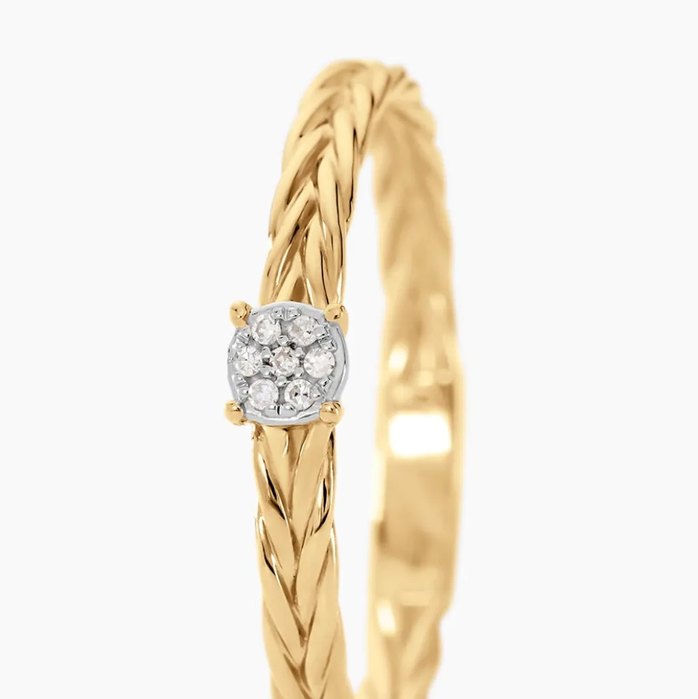 Bague Euthymius Or Jaune Diamant