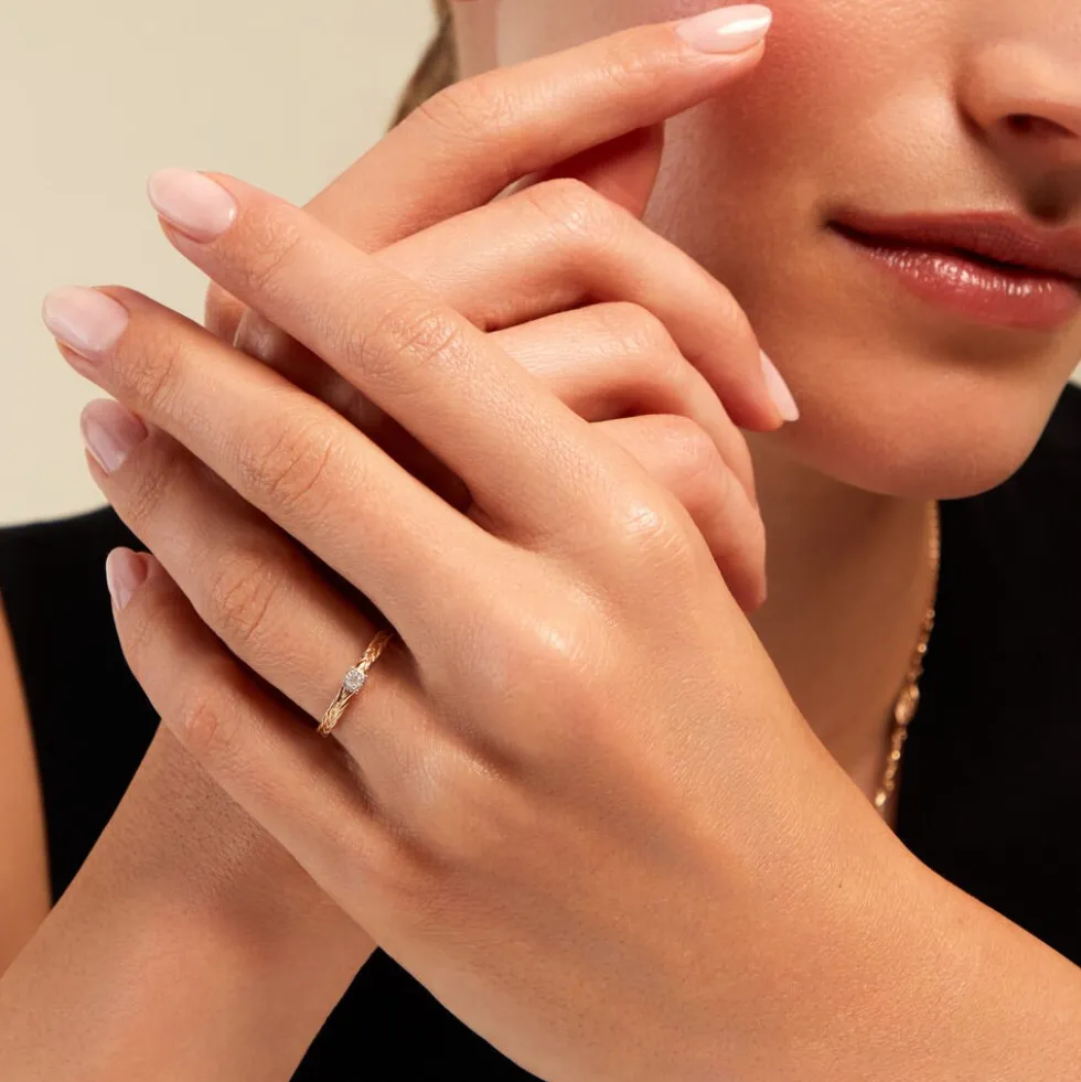 Bague Euthymius Or Jaune Diamant