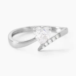 Bague Eva Or Blanc Oxyde De Zirconium