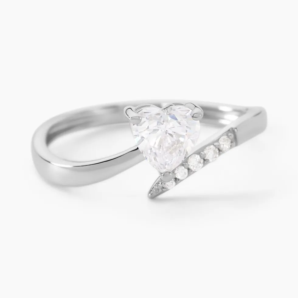 Bague Eva Or Blanc Oxyde De Zirconium