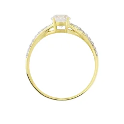 Bague Evita Or Jaune Oxyde De Zirconium