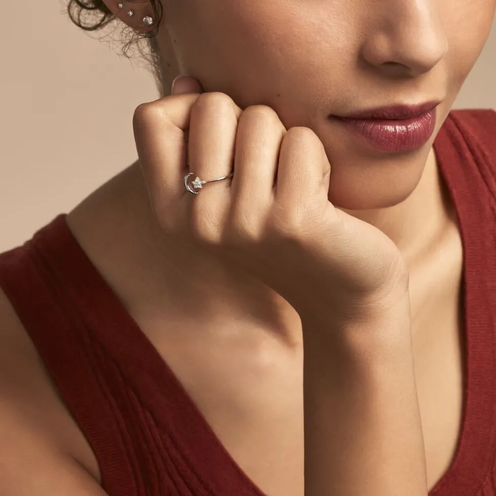 Bague Feeria Argent Blanc Oxyde De Zirconium