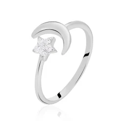 Bague Feeria Argent Blanc Oxyde De Zirconium