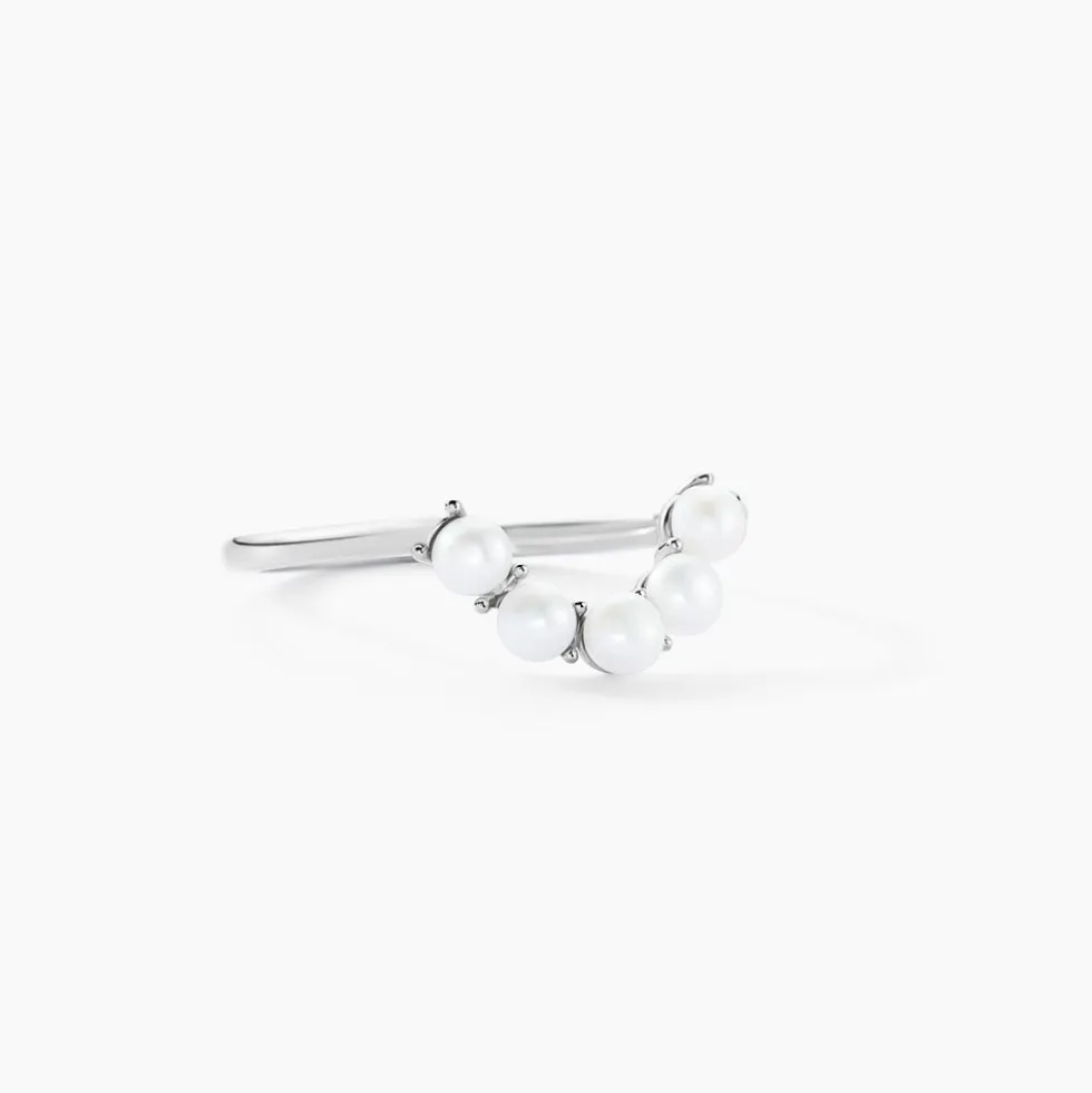 Bague Felisia Argent Blanc Perle De Culture