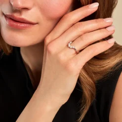 Bague Felisia Argent Blanc Perle De Culture