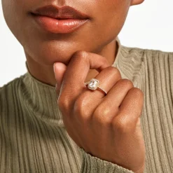 Bague Flavy Plaqué Or Jaune Oxyde De Zirconium