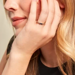 Bague Gamboa Plaqué Or Jaune Verre Oxyde De Zirconium