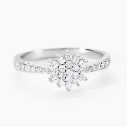 Bague Garoune Argent Blanc Oxyde De Zirconium