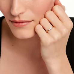 Bague Georgia Plaqué Or Jaune Oxyde De Zirconium