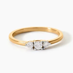 Bague Georgia Plaqué Or Jaune Oxyde De Zirconium