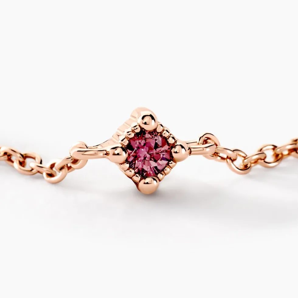 Bague Gily Argent Rose Oxyde De Zirconium