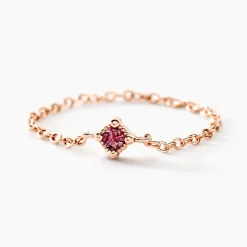 Bague Gily Argent Rose Oxyde De Zirconium