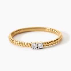 Bague Hanna Plaqué Or Jaune Oxyde De Zirconium