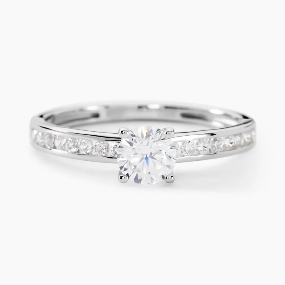 Bague Harem Or Blanc Oxyde