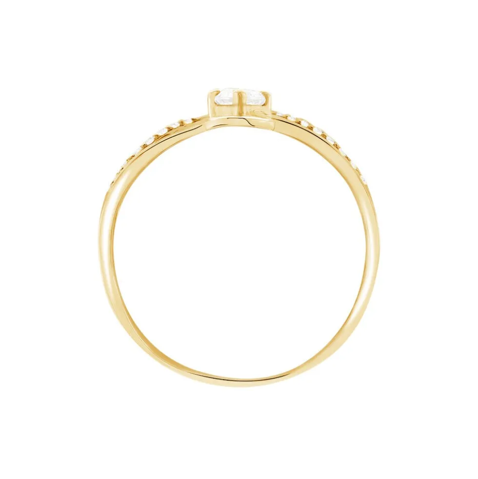 Bague Harmonia Or Jaune Oxyde De Zirconium