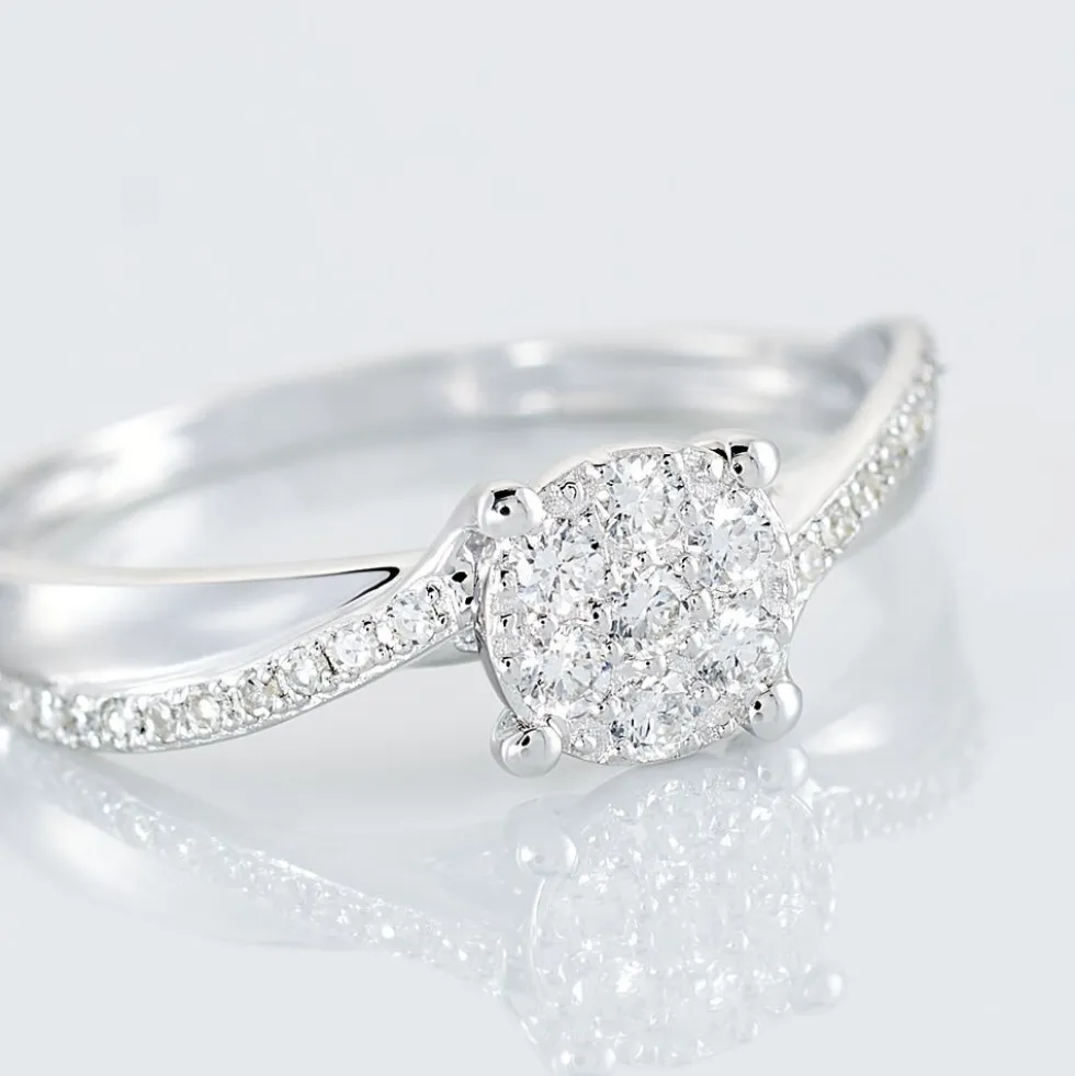 Bague Hebe Or Blanc Diamant