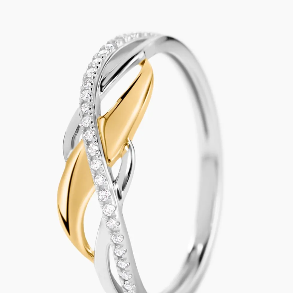Bague Helene Or Bicolore Diamant