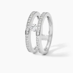 Bague Hermione Argent Blanc Oxyde De Zirconium