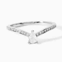 Bague Hyman Argent Blanc Oxyde De Zirconium