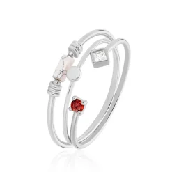 Bague Ibtihel Argent Blanc Oxyde De Zirconium