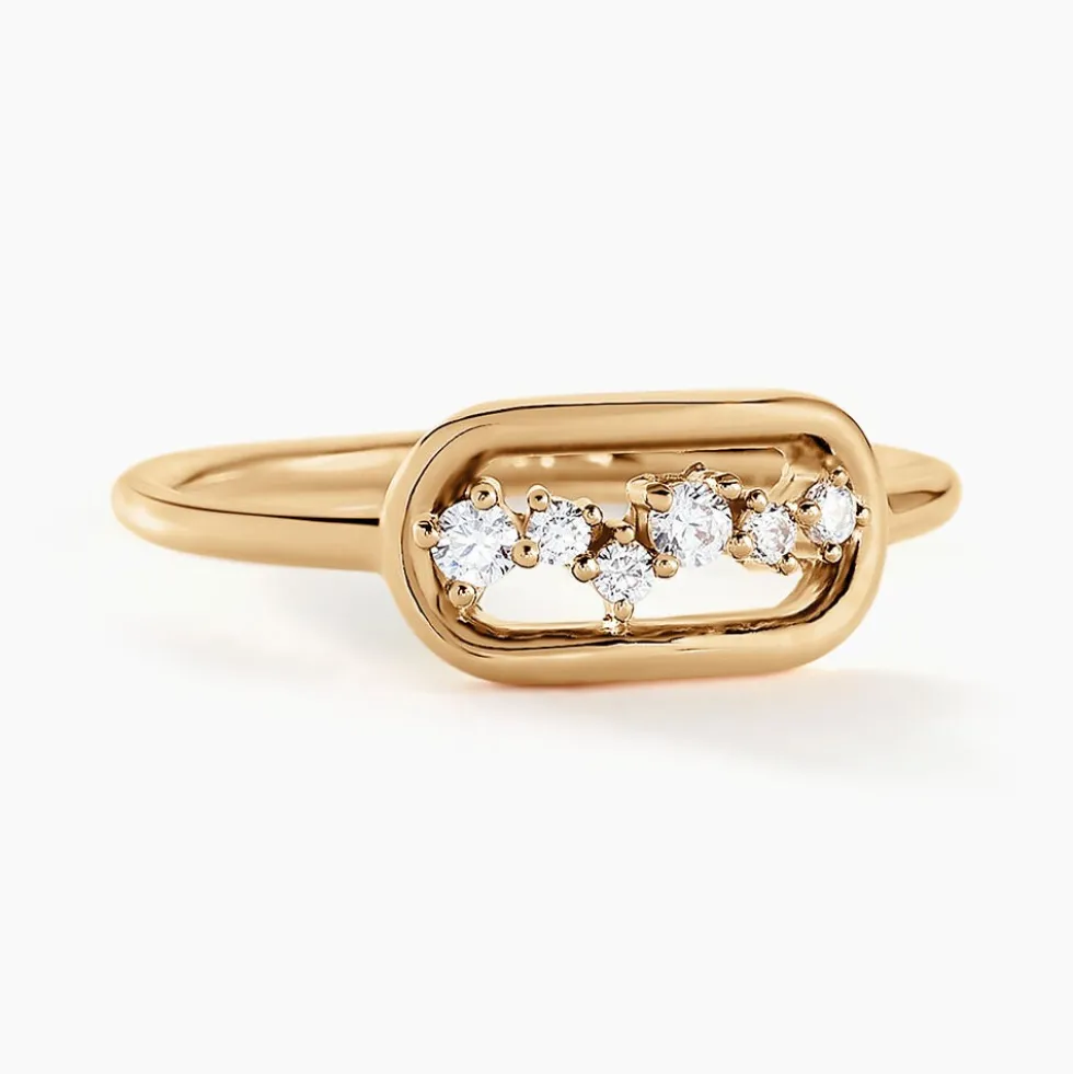 Bague Infinitude Plaqué Or Doré Oxyde De Zirconium