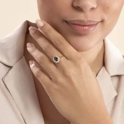 Bague Insaf Plaqué Or Jaune Oxyde De Zirconium