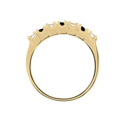 Bague Isee Plaqué Or Oxydes De Zirconium