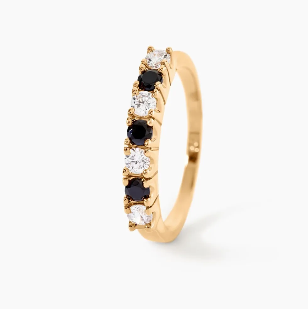 Bague Isee Plaqué Or Oxydes De Zirconium