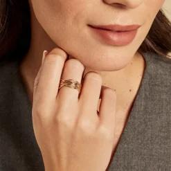 Bague Iza Plaque Or Jaune