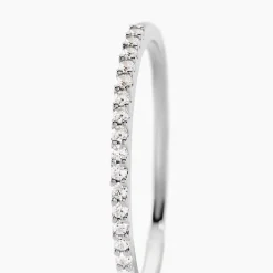 Bague Jaquelyn Argent Blanc Oxyde De Zirconium