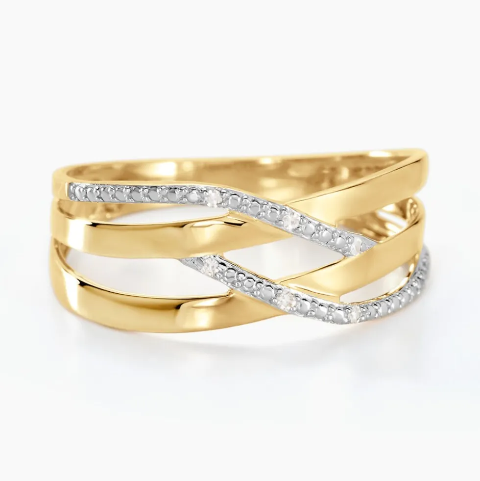 Bague Joassine Or Jaune Diamant
