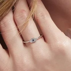 Bague Josue Argent Blanc Oxyde De Zirconium