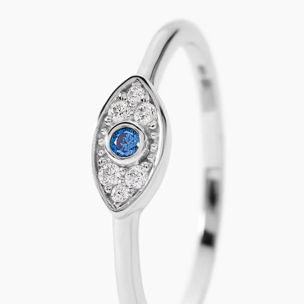 Bague Josue Argent Blanc Oxyde De Zirconium
