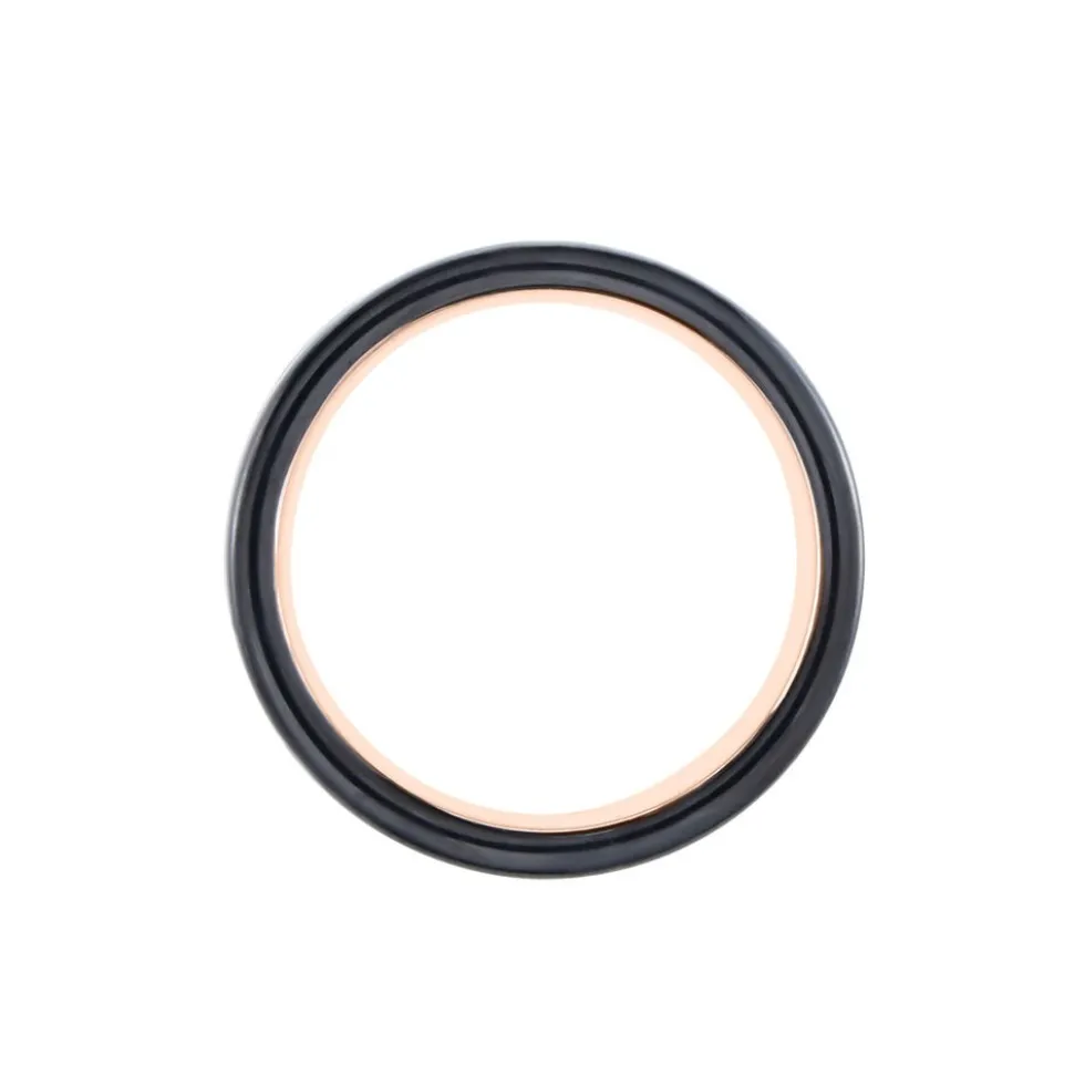 Bague Jourdan Echo Tungstene Tricolore Blanc / Rose / Noir