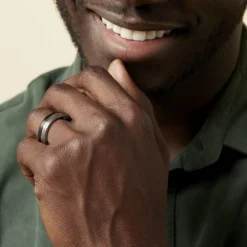 Bague Jourdan Echo Tungstene Tricolore Blanc / Rose / Noir