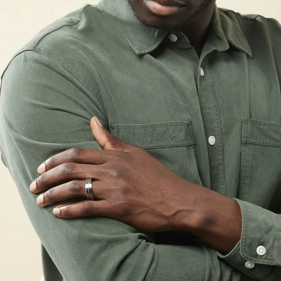 Bague Jourdan Iron Tungstene Blanc
