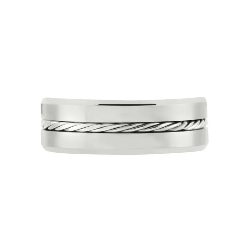 Bague Jourdan Iron Tungstene Blanc