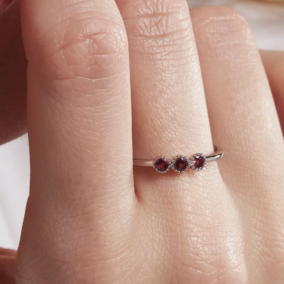 Bague Kasey Argent Blanc Oxyde De Zirconium