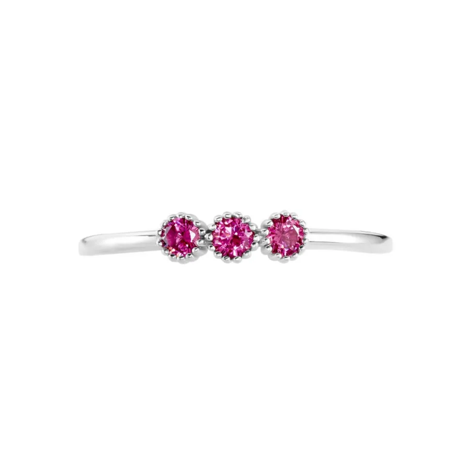 Bague Kasey Argent Blanc Oxyde De Zirconium