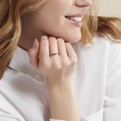 Bague Kasey Argent Blanc Oxyde De Zirconium