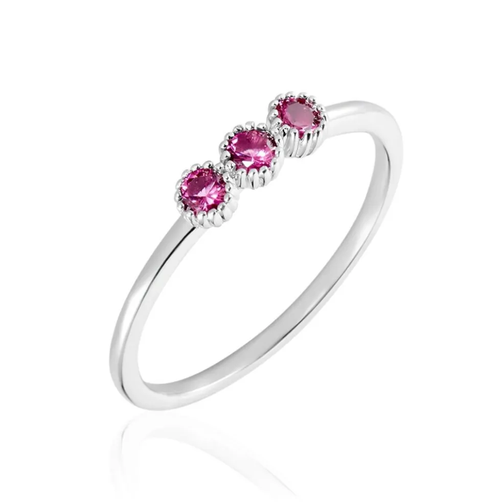 Bague Kasey Argent Blanc Oxyde De Zirconium