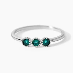 Bague Kasey Argent Blanc Oxyde De Zirconium