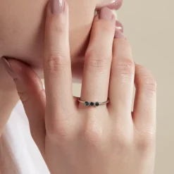 Bague Kasey Argent Blanc Oxyde De Zirconium