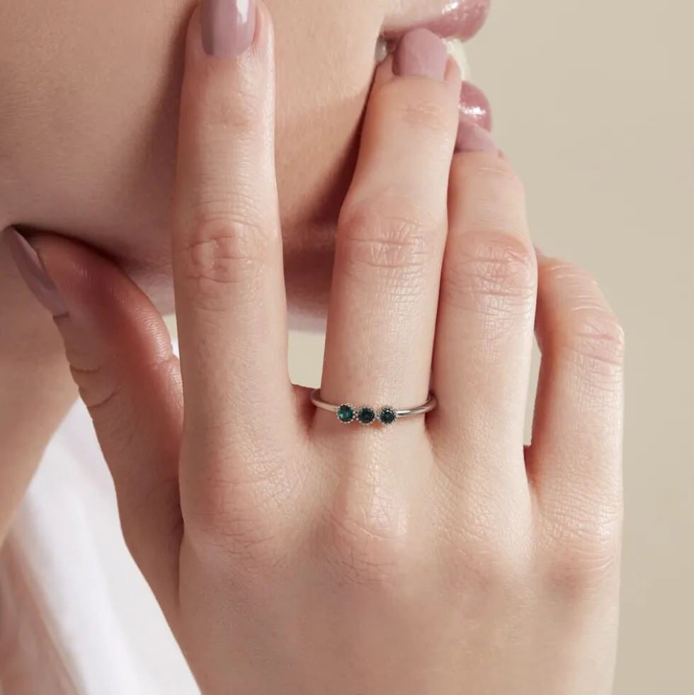 Bague Kasey Argent Blanc Oxyde De Zirconium