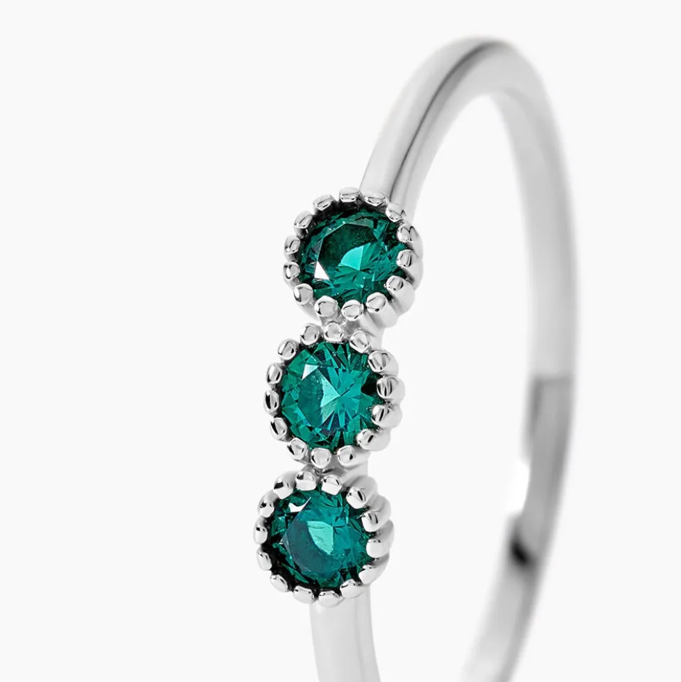 Bague Kasey Argent Blanc Oxyde De Zirconium