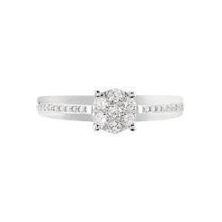 Bague Kate Or Blanc Diamant