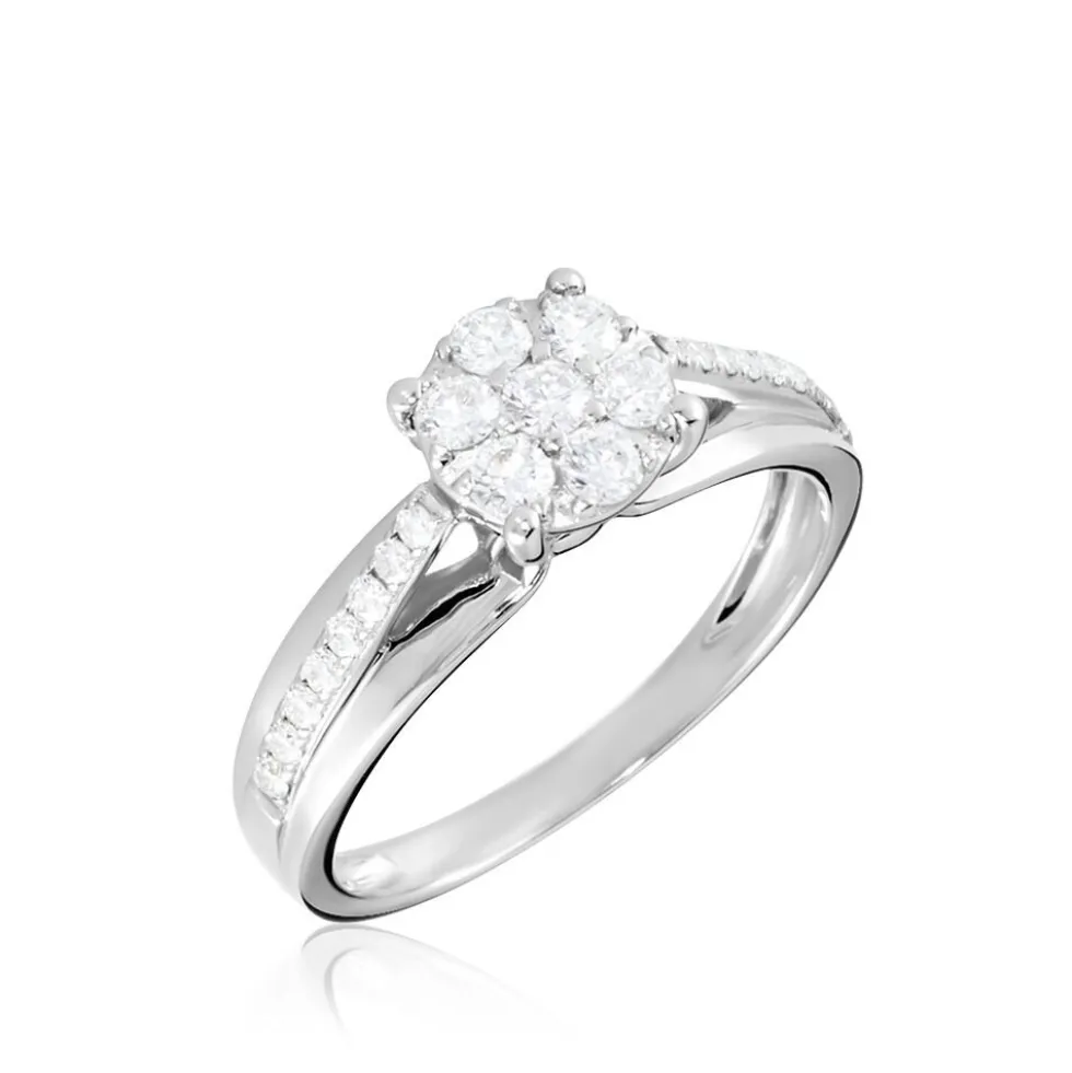Bague Kate Or Blanc Diamant